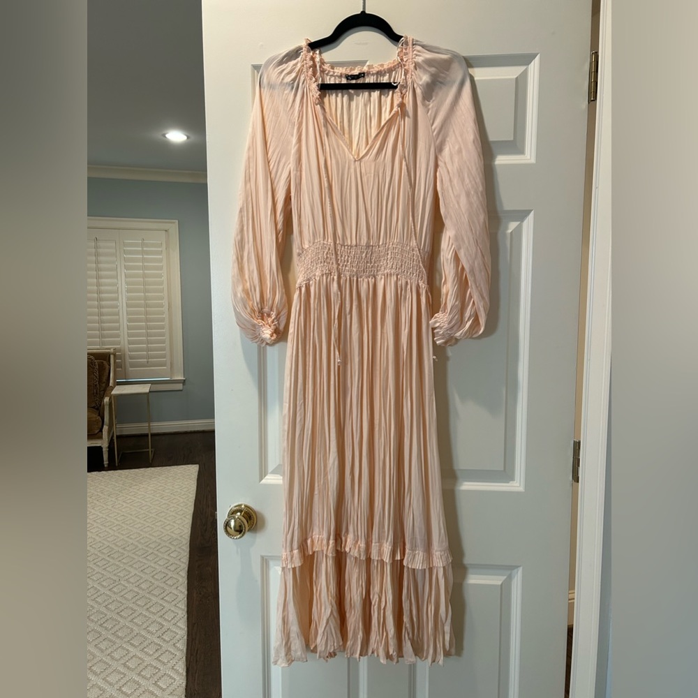Light pink silky Zara dress